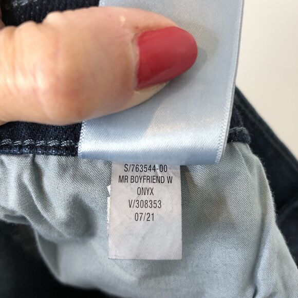 Old Navy NWT Women's Mid-Rise Boyfriend Dark Wash Jeans Size 16 - Picture 8 of 8